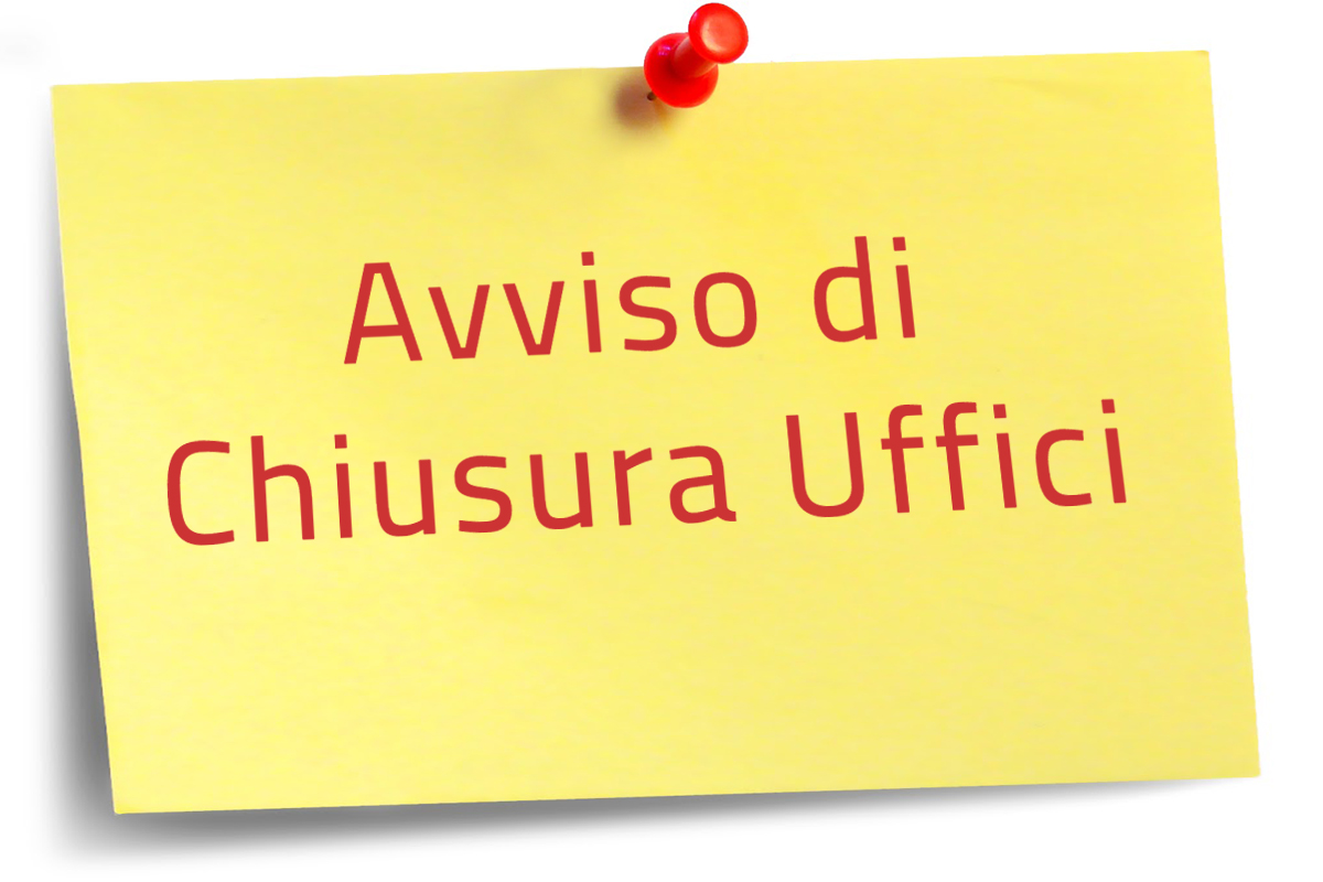Avviso chiusura ufficio tecnico edilizia privata